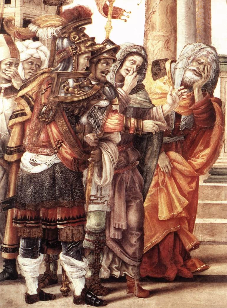 Filippo Lippi - Santa Maria Novella, Firenze, San Filippo che esorcizza un demone, dettaglio